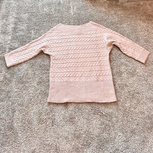 New York & Co Pink Boatneck Sweater Size M